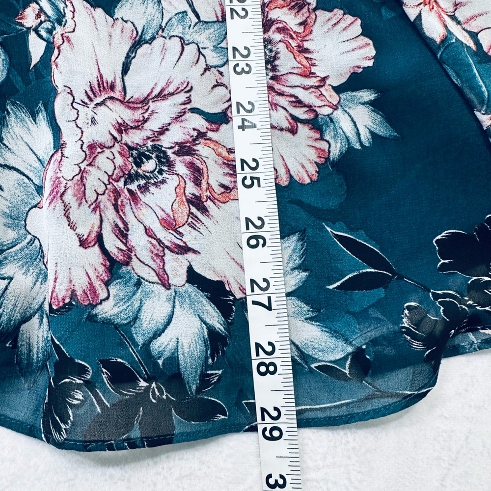 City Chic Blue Floral Blouse Womens Size Large/20 - Picture 5 of 5